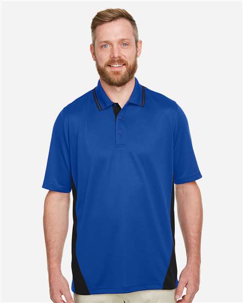 Men's Flash Snag Protection Plus IL Colorblock Polo - True Royal/ Black