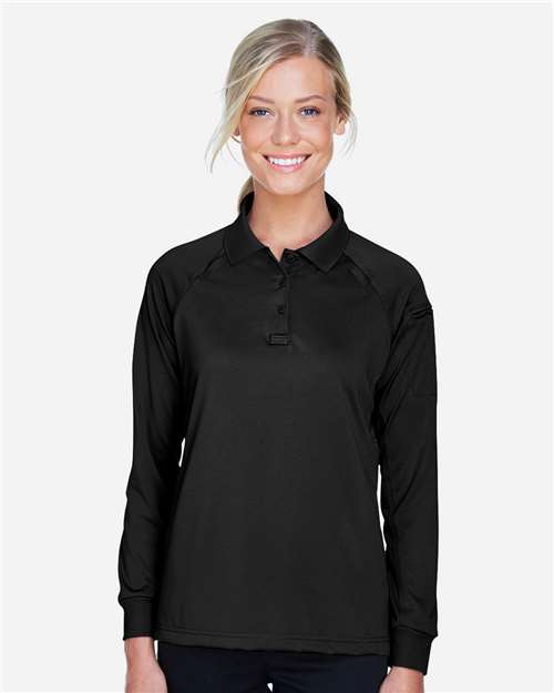 Women's Advantage Long Sleeve Tactical Polo - Black