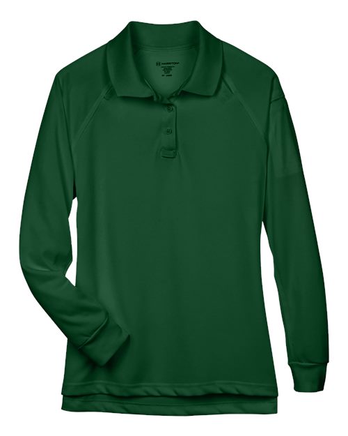 Women's Advantage Long Sleeve Tactical Polo - Dark Green