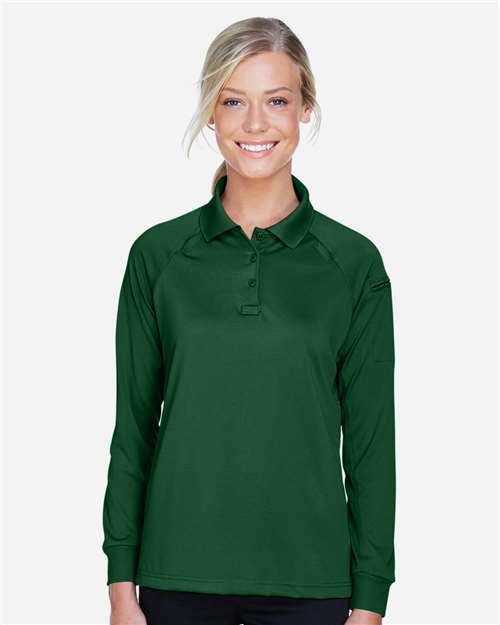 Women's Advantage Long Sleeve Tactical Polo - Dark Green