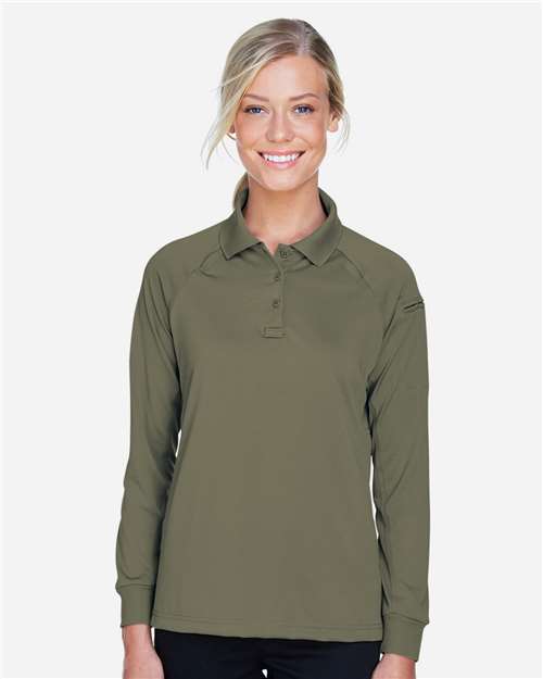 Women's Advantage Long Sleeve Tactical Polo - Tactical Green