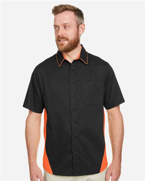 Men's Flash IL Colorblock Shirt - Black/ Team Orange