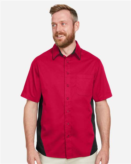 Men's Flash IL Colorblock Shirt - Red/ Black