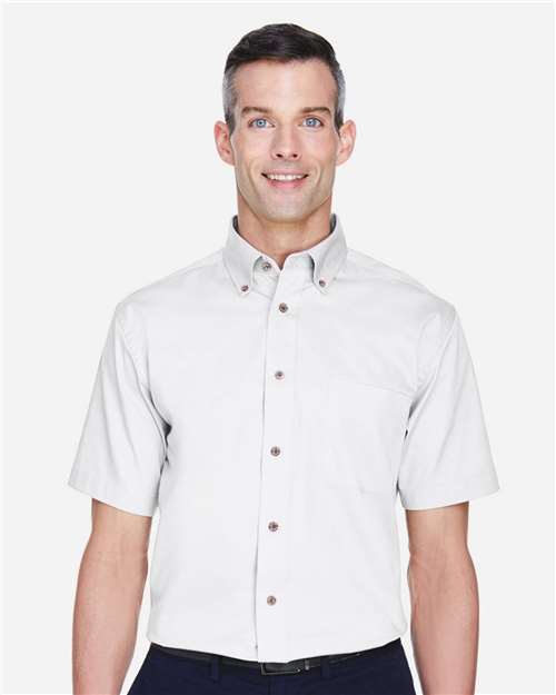 Men's Easy Blend™ Twill Dress Shirt with Stain-Release - White
