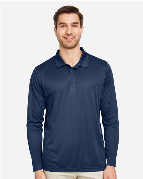 Men's Zone Performance Long Sleeve Polo - Sport Dark Navy