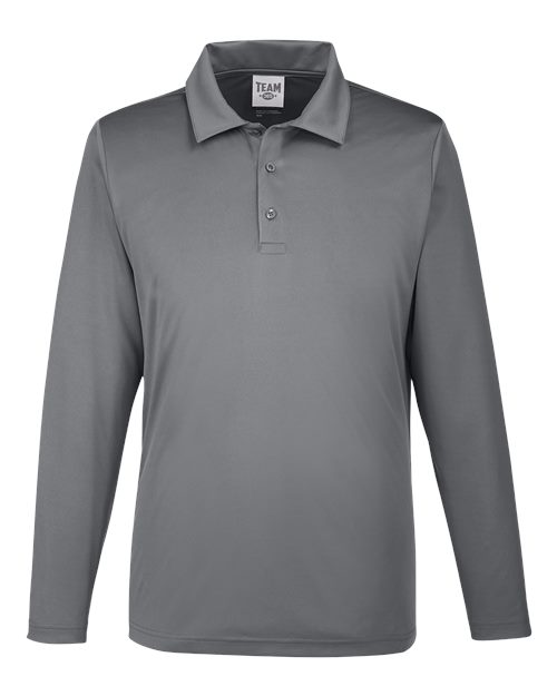 Men's Zone Performance Long Sleeve Polo - Sport Graphite