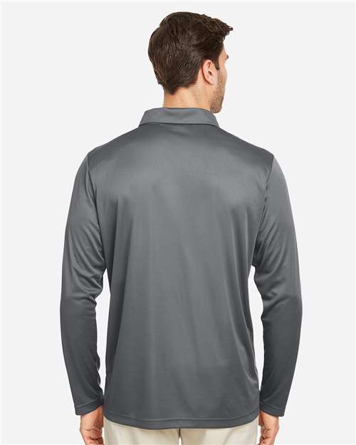 Men's Zone Performance Long Sleeve Polo - Sport Graphite