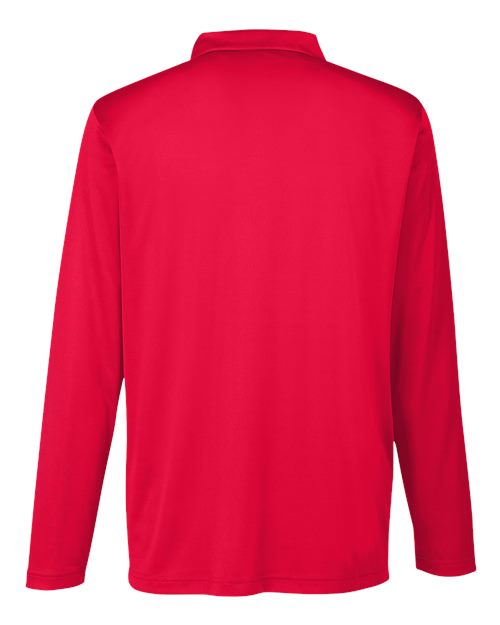 Men's Zone Performance Long Sleeve Polo - Sport Red