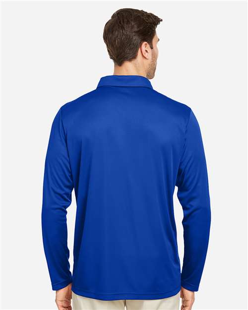Men's Zone Performance Long Sleeve Polo - Sport Royal