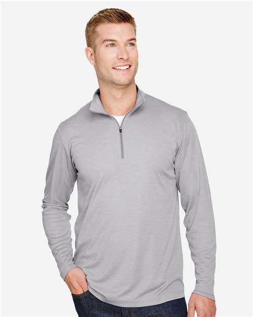 Men's Zone Sonic Heather Performance Quarter-Zip Pullover - Athletic Heather
