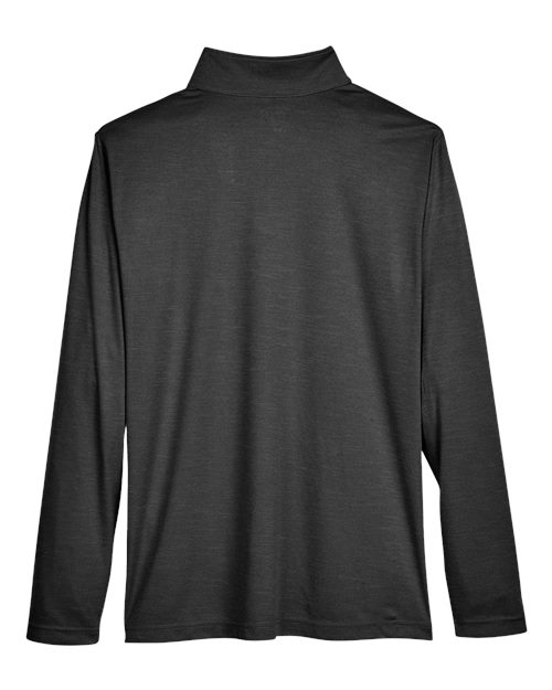 Men's Zone Sonic Heather Performance Quarter-Zip Pullover - Black Heather
