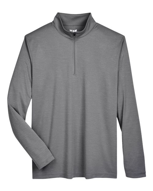 Men's Zone Sonic Heather Performance Quarter-Zip Pullover - Dark Grey Heather