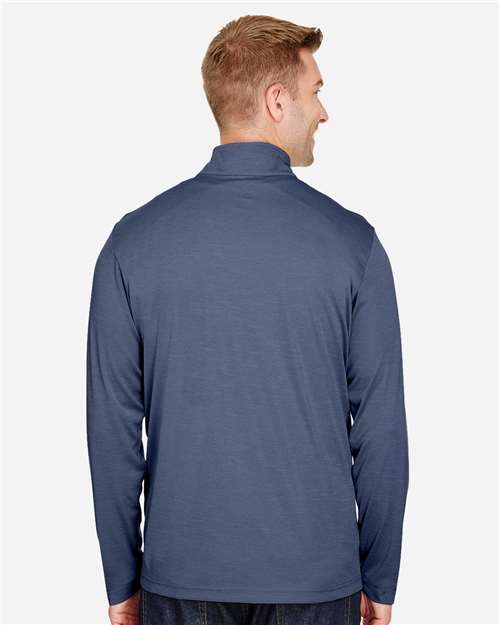 Men's Zone Sonic Heather Performance Quarter-Zip Pullover - Sport Dark Navy Heather