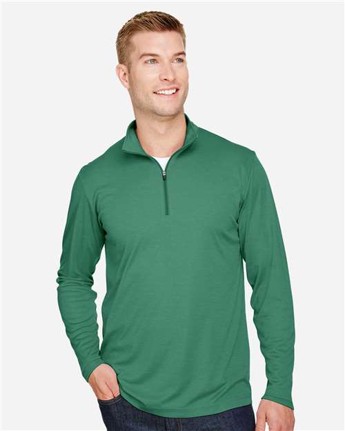 Men's Zone Sonic Heather Performance Quarter-Zip Pullover - Sport Forest Heather