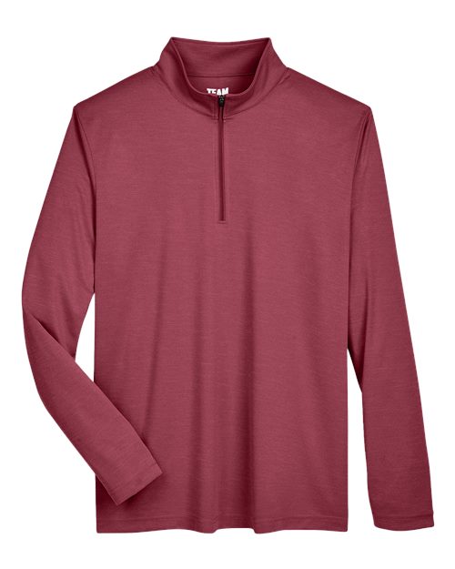 Men's Zone Sonic Heather Performance Quarter-Zip Pullover - Sport Maroon Heather