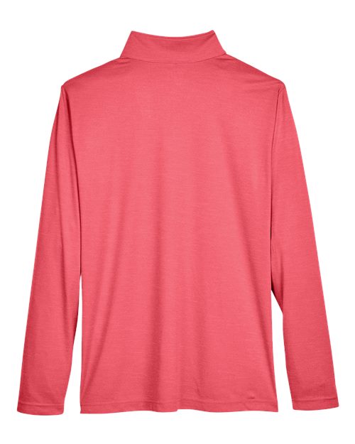 Men's Zone Sonic Heather Performance Quarter-Zip Pullover - Sport Red Heather