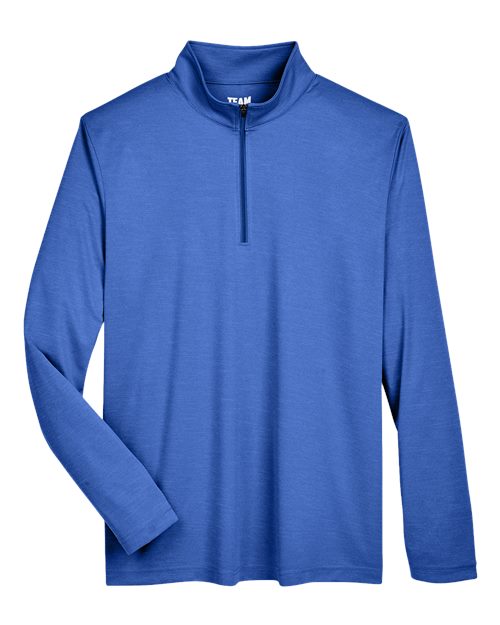 Men's Zone Sonic Heather Performance Quarter-Zip Pullover - Sport Royal Heather