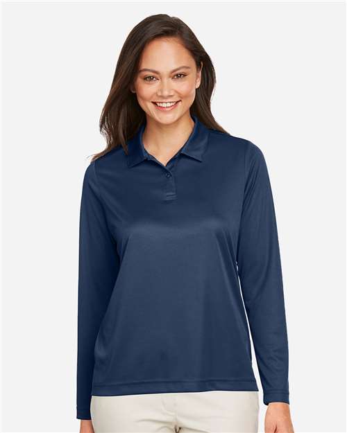Women's Zone Performance Long Sleeve Polo - Sport Dark Navy