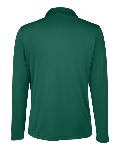 Women's Zone Performance Long Sleeve Polo - Sport Forest