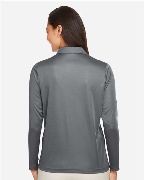 Women's Zone Performance Long Sleeve Polo - Sport Graphite
