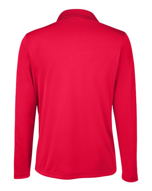 Women's Zone Performance Long Sleeve Polo - Sport Red