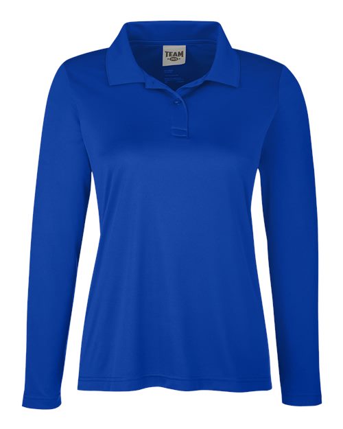 Women's Zone Performance Long Sleeve Polo - Sport Royal