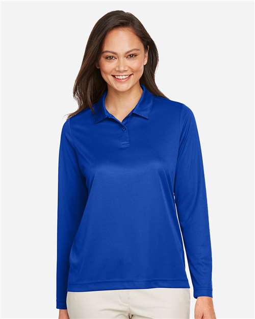 Women's Zone Performance Long Sleeve Polo - Sport Royal