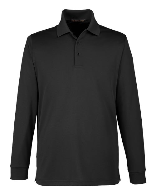 Men's Advantage Snag Protection Plus IL Long Sleeve Polo - Black