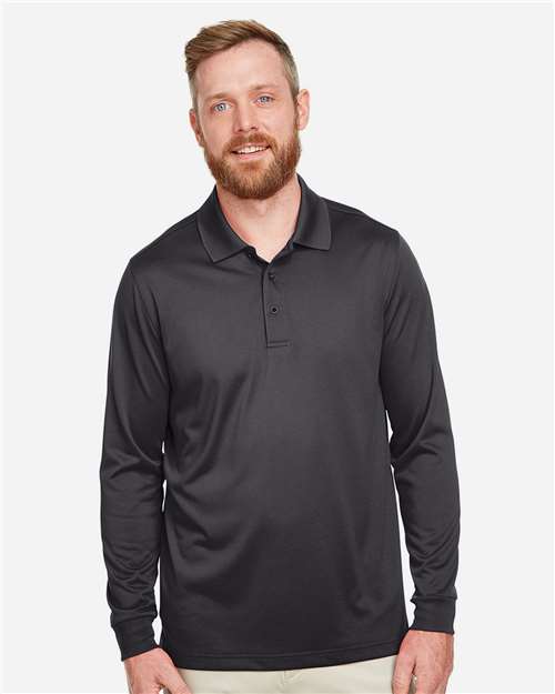 Men's Advantage Snag Protection Plus IL Long Sleeve Polo - Dark Charcoal