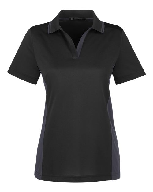 Women's Flash Snag Protection Plus IL Colorblock Polo - Black/ Dark Charcoal