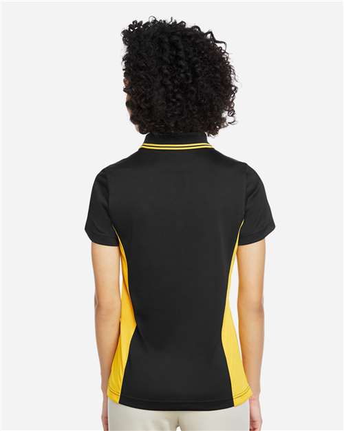 Women's Flash Snag Protection Plus IL Colorblock Polo - Black/ Sunray Yellow