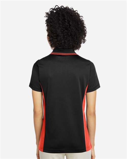 Women's Flash Snag Protection Plus IL Colorblock Polo - Black/ Team Orange