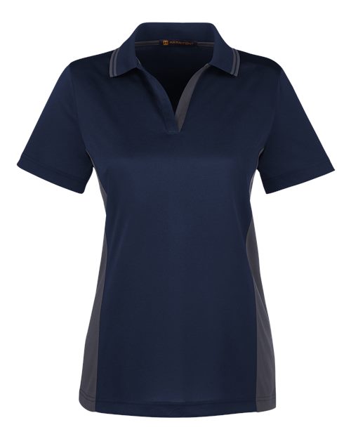 Women's Flash Snag Protection Plus IL Colorblock Polo - Dark Navy/ Dark Charcoal