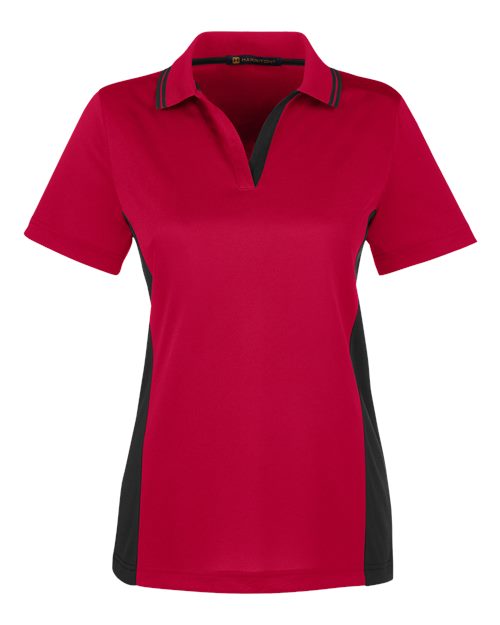 Women's Flash Snag Protection Plus IL Colorblock Polo - Red/ Black