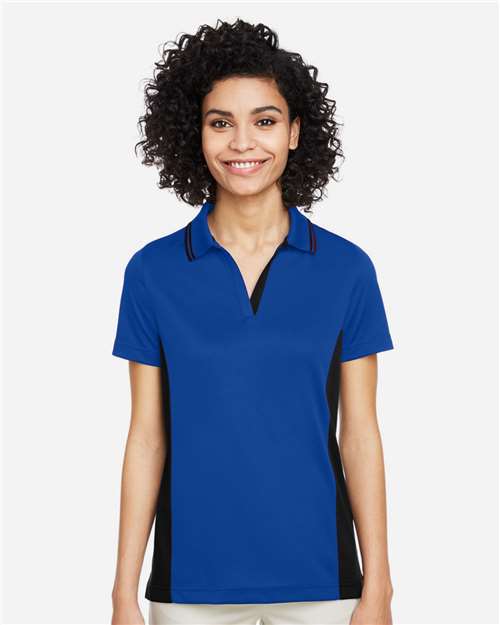 Women's Flash Snag Protection Plus IL Colorblock Polo - True Royal/ Black