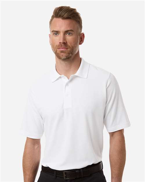 Men's Tall Maverick CVC Pique Polo - White