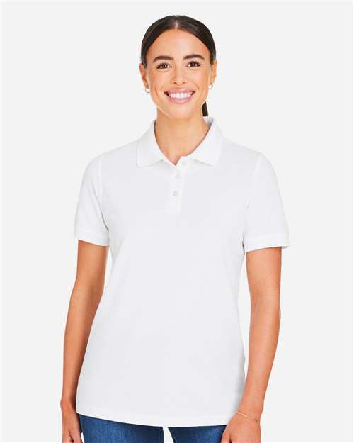 Women's Valiant Cotton Snag Protect Polo - White