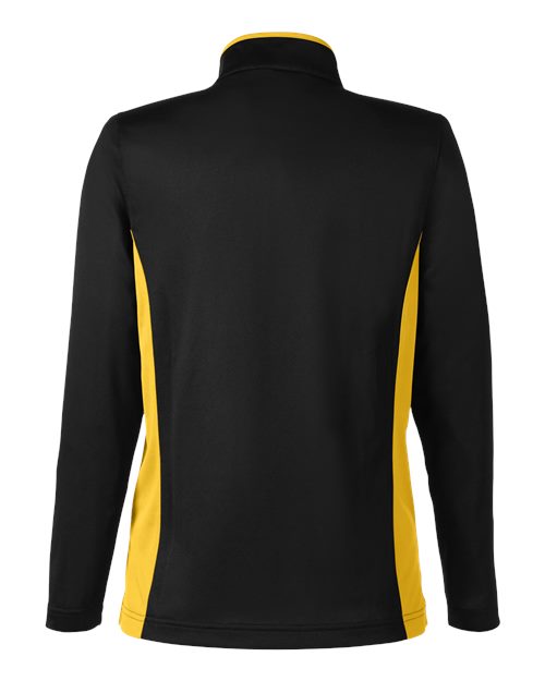 Women's Flash Snag Protection Plus IL Colorblock Quarter-Zip Pullover - Black/ Sunray Yellow