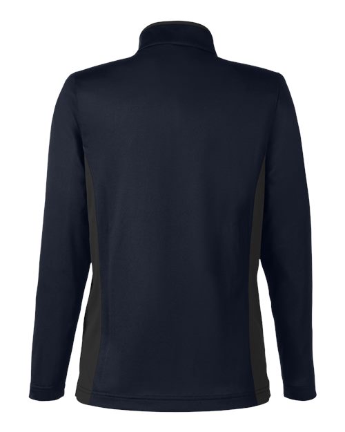 Women's Flash Snag Protection Plus IL Colorblock Quarter-Zip Pullover - Dark Navy/ Dark Charcoal