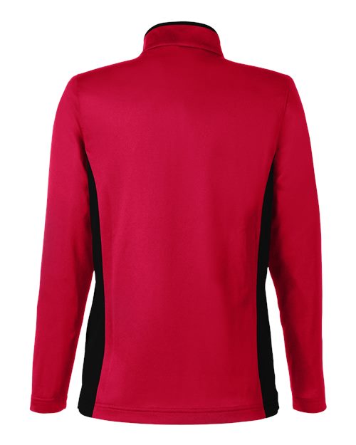 Women's Flash Snag Protection Plus IL Colorblock Quarter-Zip Pullover - Red/ Black