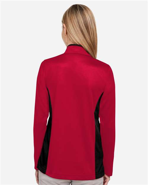 Women's Flash Snag Protection Plus IL Colorblock Quarter-Zip Pullover - Red/ Black