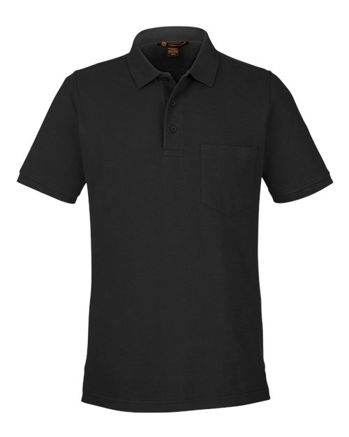 Men's Valiant Cotton Snag Protect Pocket Polo - Black
