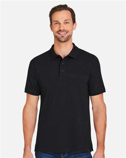 Men's Valiant Cotton Snag Protect Pocket Polo - Black