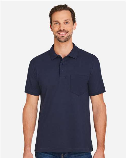 Men's Valiant Cotton Snag Protect Pocket Polo - Dark Navy