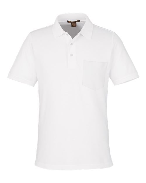Men's Valiant Cotton Snag Protect Pocket Polo - White