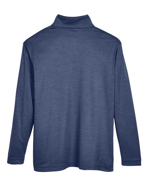 Youth Zone Sonic Heather Performance Quarter-Zip Pullover - Sport Dark Navy Heather