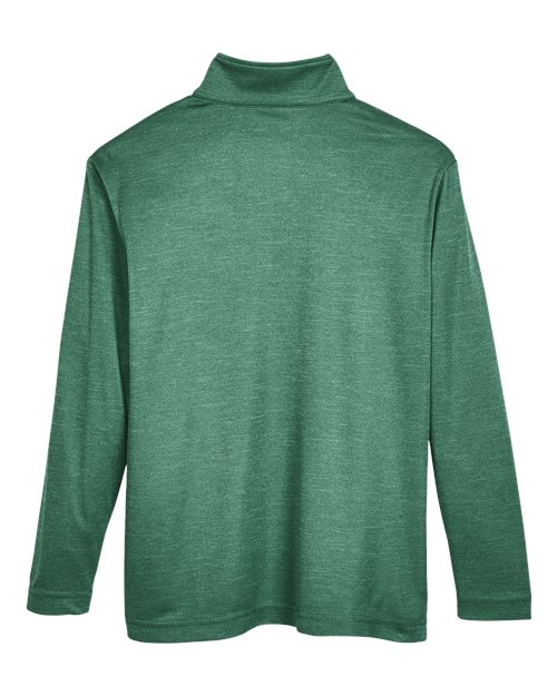 Youth Zone Sonic Heather Performance Quarter-Zip Pullover - Sport Forest Heather