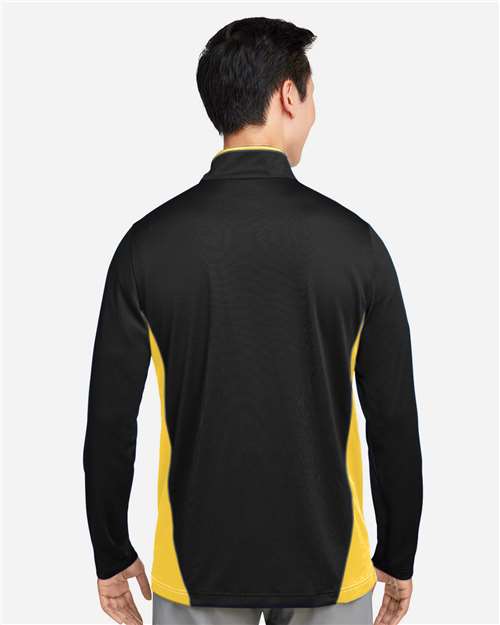 Men's Flash Snag Protection Plus IL Colorblock Quarter-Zip Pullover - Black/ Sunray Yellow