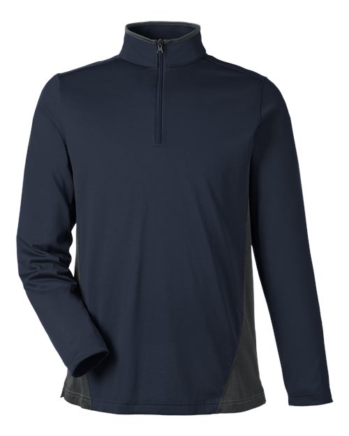 Men's Flash Snag Protection Plus IL Colorblock Quarter-Zip Pullover - Dark Navy/ Dark Charcoal