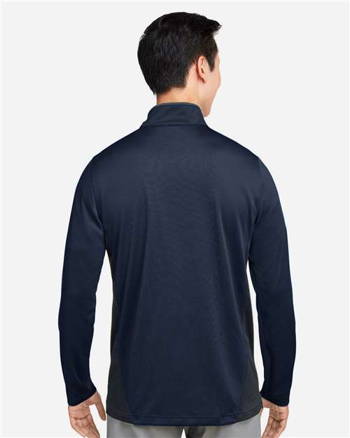 Men's Flash Snag Protection Plus IL Colorblock Quarter-Zip Pullover - Dark Navy/ Dark Charcoal